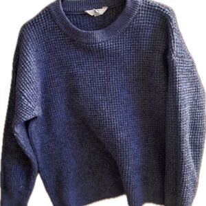 Time and Tru Women's Blue Crew Neck Sweater